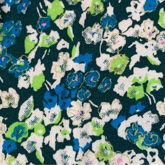 BP. Long Sleeve Print Knit Dress in Green Moss Hannah Kate - Picture 9 of 11